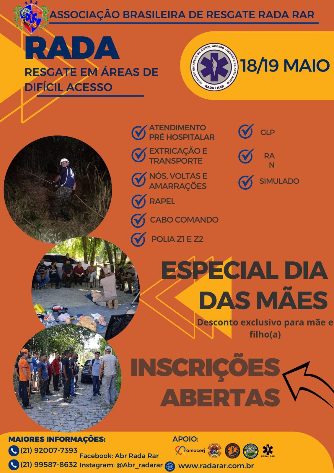 Resgate em Áreas de Difícil Acesso - 18 e 19/05/2024